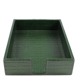   Letter Tray GioBagnara Green Croc