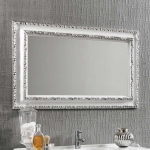 Eban Зеркало в раме Marika 90х70 bianco argento