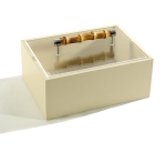  Leather box with bamboo lid by Riviere
