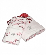 Комплект полотенец для лица (40×60) и рук (60×110) Gemma белый с рубиновыми цветами от Blumarine art.78770-09