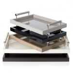 Lacquered trays by Riviere    