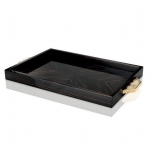   Horn & lacquer Ivory by Arcahorn Jewels Tray
