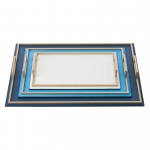      Defile Ocean Gold rectangular trays by GioBagnara