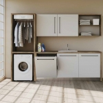 Colavene Smartop мебель встроенная раковина постирочная комната шкаф полки сушилка Smart-Dry