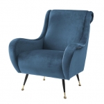 Eichholtz Chair Giardino кресло синее