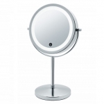   JANINA Nicol косметическое зеркало двухстороннее с подсветкой LED от батареек и пятикратным увеличением настольное