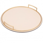 ������ ������� ������� Defile round trays by GioBagnara Ivory Brass
