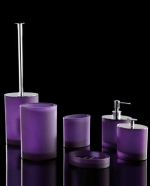  Аксессуары для ванной Ellisse Violet Marmores фиолетовые стеклянные овальные