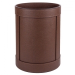    Rotondo waste paper basket by GioBagnara Brown 