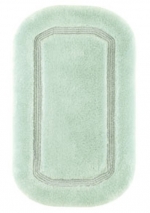 Коврик для ванной комнаты CLASSIC Nicol светло-зелёный люрекс золотой серебряный