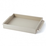 Global Views Double Handle Serving Tray-Grey   