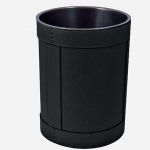    Rotondo waste paper basket by GioBagnara Black 