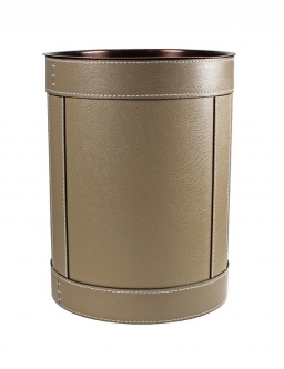 ¸    ¸.    Rotondo waste paper basket by GioBagnara taupe