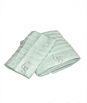Полотенца хлопковые Deluxe. Комплект полотенец для лица и рук Natasha мятный от Blugirl art.78717-06