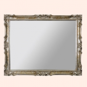 Зеркала для ванной. EBAN Зеркало LUIGI XV 92x72см серебро