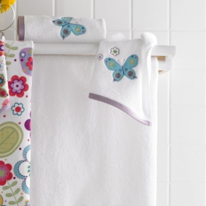 Текстиль для детей: полотенца, халаты, постельное бельё и др.. Полотенце для рук мини Butterflies BEM-141-BUT-W