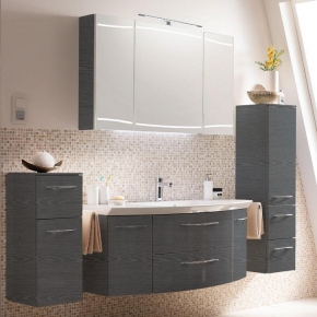Мебель для ванной комнаты. Pelipal Cassca Комплект подвесной мебели 1210 мм, декор: графит