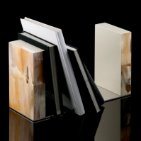 .    Horn & lacquer by Arcahorn bookends set 