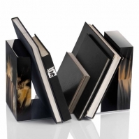 .    Horn & lacquer by Arcahorn bookends set 