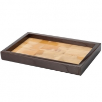 .  Horn & lacquer by Arcahorn Tray with Wenge wood trim