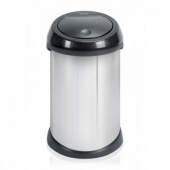 .   Brabantia Touch Bin® 50  Brilliant Steel/Plastic Lid  / 