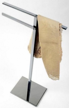 Стойки с ёршиком бумагодержателем высокие с крючками для халатов и полотенцедержателями. Стойка Linea 2020 с полотенцедержателем 