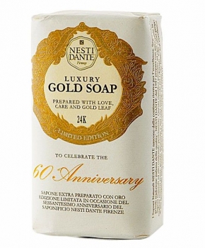 Luxury Гель для душа Мыло. Nesti Dante Anniversary Gold Soap Luxury мыло Юбилейное золотое 250 гр