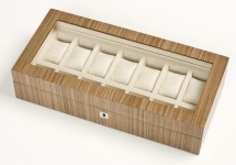 Мебель и Аксессуары для ванной из натурального дерева, Раттана и Бамбука. Wood Collection бокс для часов и украшений деревянный Орех
