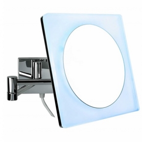 Зеркала косметические с подсветкой увеличением настенные настольные Зеркала с присосками. COLOMBO зеркало косметическое настенное с LED подсветкой и увеличением x3 B9756