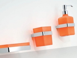 Аксессуары для ванной настенные. Настенные аксессуары для ванной оранжевые AF 