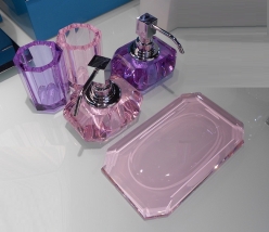 Аксессуары для ванной настольные. Kristall настольные аксессуары для ванной хрустальные цветные Decor Walther