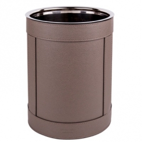    Deluxe.    Rotondo waste paper basket by GioBagnara Smoke