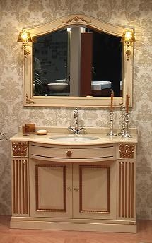 Мебель для ванной комнаты. Мебель для ванной умывальник с зеркалом CYRANO