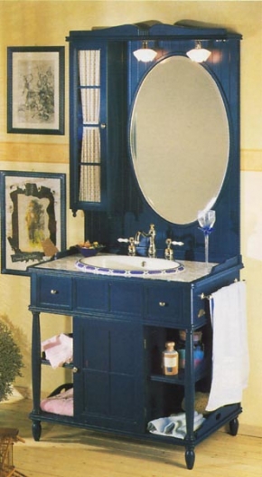 Мебель для ванной комнаты. Мебель для ванной умывальник с зеркалом Eurodesign Green & Roses 4