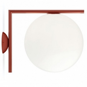 . Flos IC Lights C/W2 Red Burgundy    