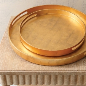     .   Nouveau Luxe Tray-Gold Leaf