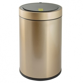 . EKO сенсорное ведро для мусора Шампань золотое 12 литров круглое