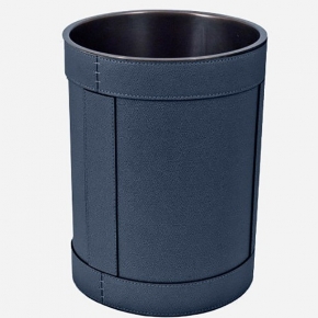 .    Rotondo waste paper basket by GioBagnara Royal Blue 