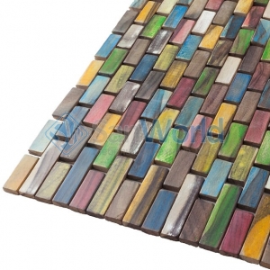 Teak Multicolor коврик для ванной комнаты тиковый деревянный