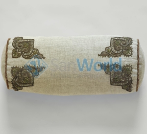  Metal Embroidered Bolster 