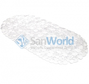   Pebbles Vinyl Bath Tub Mat Super Clear TM-ROC/26