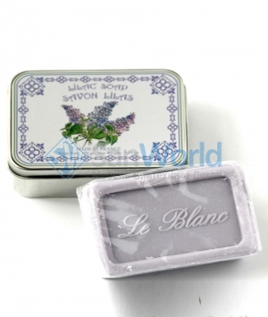 Мыло ароматизированное Сирень в жестяной коробочке от Le Blanc