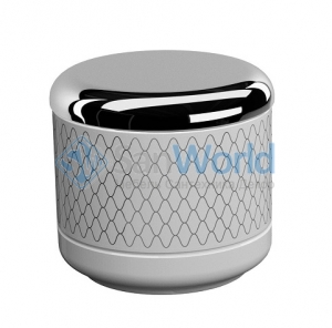EQUILIBRIUM POMDOR Netting фарфоровые аксессуары для ванной косметическая ёмкость с крышкой хром