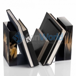    Horn & lacquer by Arcahorn bookends set 