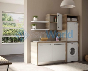Colavene Smartop мебель с раковиной постирочная комната шкаф для встраивания сушильной и стиральной машины