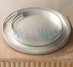 Nouveau Luxe Tray-Silver Leaf