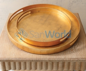   Nouveau Luxe Tray-Gold Leaf