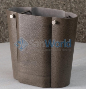   SERPENTINE WASTEBASKET GREY PEBBLE